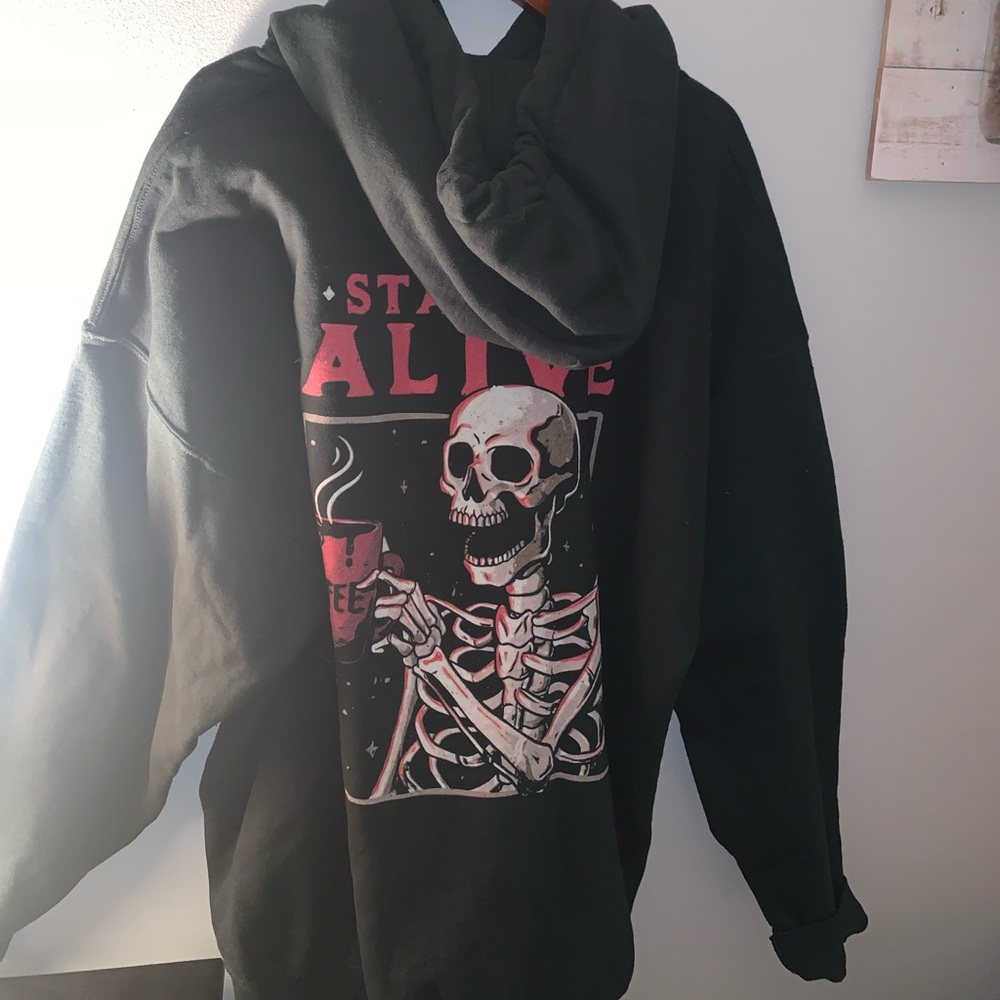 Green Skeleton Hoodie